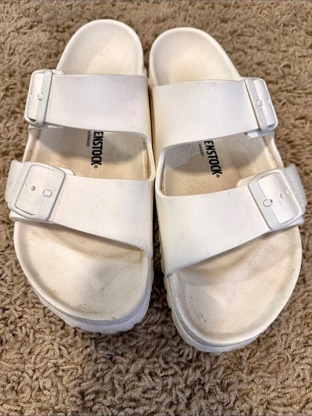 Birkenstock Arizona EVA Two-Strap Sandals White EU 40
